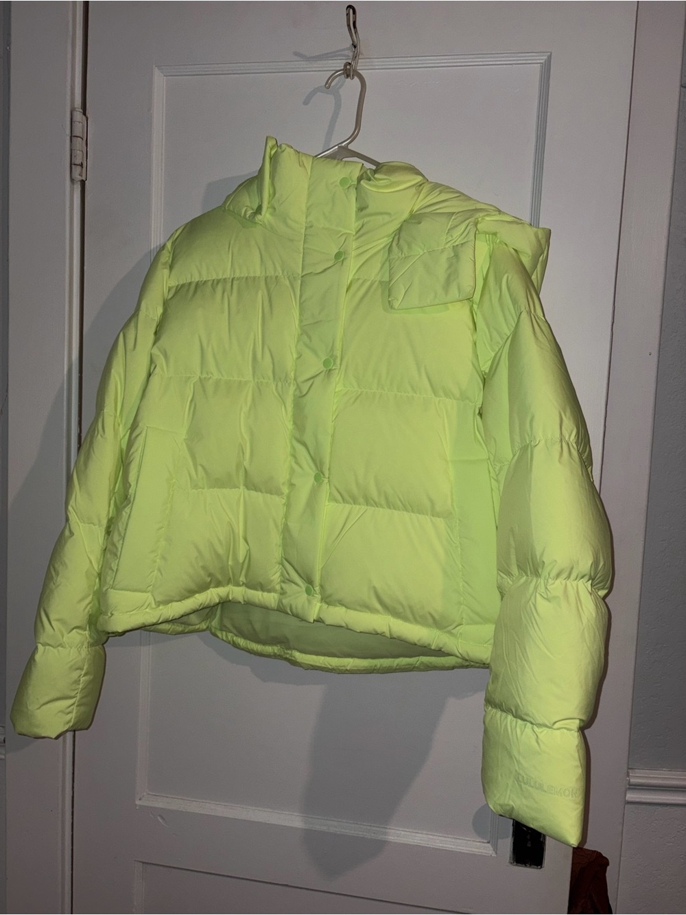 NWOT Lululemon 14 Neon Lime Puffer Jacket